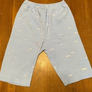 SPUMONI Vintage Size Large L Blue Dog Bone Bike Shorts 90's